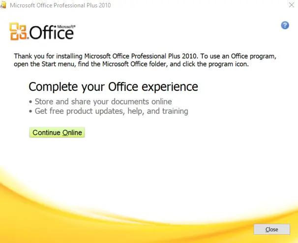 Cách tải và cài Office 2010 - Hoàn thành