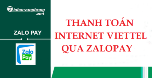 Thanh toán Internet Viettel qua ZaloPay