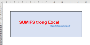 hàm sumifs trong excel