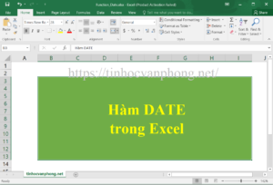 Hàm DATE trong excel