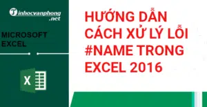 Lỗi Name trong excel 2016