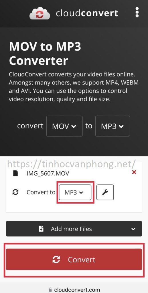 Chuyển đổi định dạng MP3