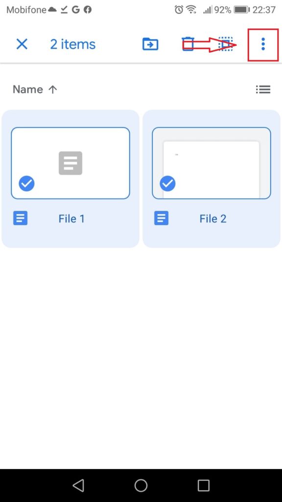 tải thư mục từ google drive - chọn nhiều file