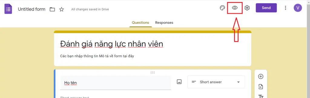 tạo form google drive -review nội dung form